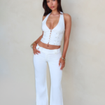 KITTIE TWILL PANT - WHITE
