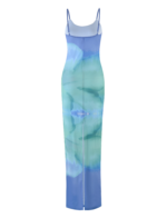 ARDON MAXI DRESS - BLUE : MACRO FLORAL : BLUE HIBISCUS - Image 9