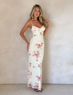JULIANNA DRESS - YELLOW : MACRO FLORAL : POP FLORAL - Image 3