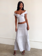 DENALI MAXI SKIRT - DOVE GREY - Image 3