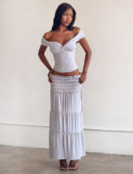 DENALI MAXI SKIRT - DOVE GREY - Image 4