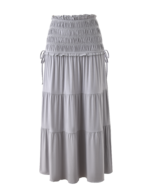 DENALI MAXI SKIRT - DOVE GREY - Image 7