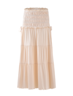DENALI MAXI SKIRT - NEUTRAL : BONE - Image 7