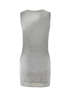 AZELMA DRESS - SILVER : SILVER - Image 9