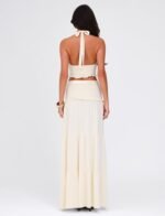 KATYA MAXI SKIRT - WHITE : CREAM - Image 4