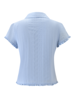 VALERIE SHORT SLEEVE SHIRT - BABY BLUE - Image 8