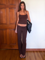 LEORA PANT - CHOCOLATE - Image 3