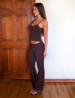 LEORA PANT - CHOCOLATE - Image 4