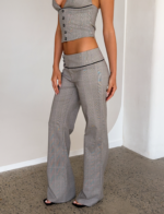 TERESIA PANT - GREY CHECK - Image 4