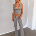 TERESIA PANT - GREY CHECK