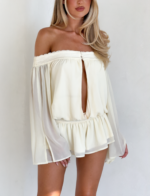 TESSIE PLAYSUIT - IVORY - Image 6
