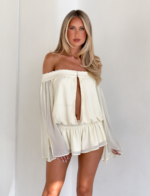 TESSIE PLAYSUIT - IVORY - Image 3