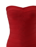 NIYA BANDAGE DRESS - RED - Image 9