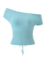 JASMINA KNIT TOP - BLUE - Image 6