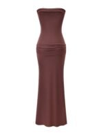 EOS SEQUIN TUBE MAXI DRESS - CINNAMON CHOCOLATE - Image 9