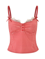EMMALINE BUSTIER - RED GINGHAM - Image 7