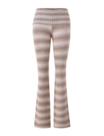 MARISSA FOLDOVER KNIT PANT - TAUPE OMBRE STRIPE - Image 7