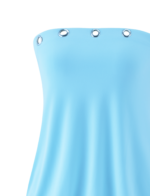 RAVENNA MINI DRESS - SKY BLUE - Image 9