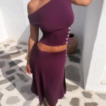 ALYSSA OFF SHOULDER TOP - PLUM
