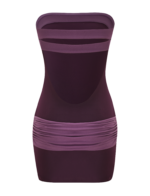EOS MINI DRESS - AUBERGINE AND IRIS - Image 7