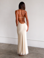 OPHELIA MAXI DRESS - CREAM - Image 5
