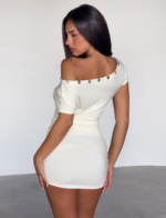 MARITA MINI DRESS - CREAM - Image 6