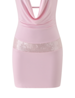 THARA MINI DRESS - BABY PINK - Image 9