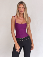 MIDORI BANDAGE TOP - PLUM - Image 5