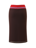 SERAH DIAMANTE MIDI SKIRT - CHOCOLATE - Image 8