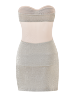 ESTE MINI DRESS - CHAMPAGNE - Image 8