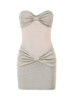 ESTE MINI DRESS - CHAMPAGNE - Image 7
