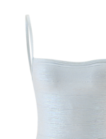 MIDORI METALLIC MINI BANDAGE DRESS - OPAL - Image 11