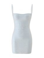 MIDORI METALLIC MINI BANDAGE DRESS - OPAL - Image 9