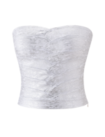 NIYA METALLIC BANDAGE TOP - LIQUID SILVER - Image 8