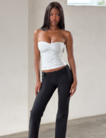 NIYA METALLIC BANDAGE TOP - LIQUID SILVER - Image 5