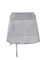 ISATANA MINI SKIRT - SILVER - Image 9