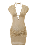 ZOSIA MINI DRESS - GOLD - Image 9