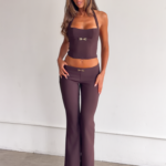 KITTIE BUCKLE PANT - CHOCOLATE