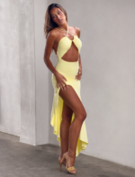 LILIE MIDI DRESS - BUTTER YELLOW - Image 5