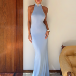 MADDY MAXI DRESS - BABY BLUE