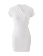 EMILY MINI DRESS - WHITE - Image 6