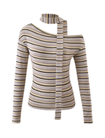 KIERSTEN SCARF TOP - MULTISTRIPE - Image 8