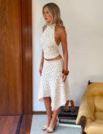 SYNTHIA CROCHET TOP - CREAM - Image 4