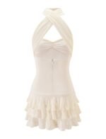LYRA MINI DRESS - CREAM - Image 10
