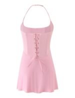 LYZA MINI DRESS - BABY PINK - Image 8
