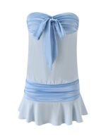 LUX MINI DRESS - BABY BLUE - Image 7