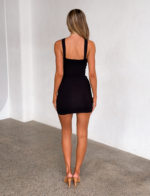 FINCH MINI DRESS - BLACK - Image 7