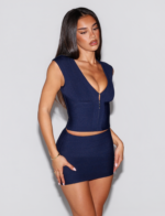 EMBER BANDAGE TOP - NAVY BLUE - Image 6