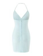 DALIA BANDAGE MINI DRESS - MINT BLUE - Image 8