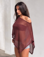 RAFAELA PONCHO TOP - CHOCOLATE - Image 2